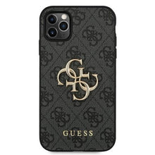 Заредете изображение във визуализатора на галерията – Original Case GUESS 4G Big Metal Logo GUHCN584GMGGR for Iphone 11 Pro grey
