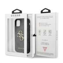 Заредете изображение във визуализатора на галерията – Original Case GUESS 4G Big Metal Logo GUHCN584GMGGR for Iphone 11 Pro grey
