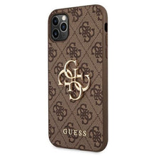 Заредете изображение във визуализатора на галерията – Original Case GUESS 4G Big Metal Logo GUHCN584GMGBR for Iphone 11 Pro brown
