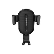 Заредете изображение във визуализатора на галерията – Borofone Car holder BH11 gravity, air vent mount black
