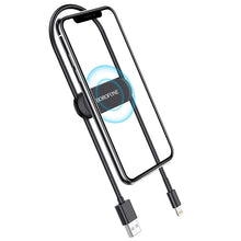 Заредете изображение във визуализатора на галерията – Borofone Universal holder BH28 Refined magnetic, stick-on base black
