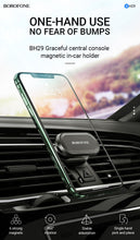 Заредете изображение във визуализатора на галерията – Borofone Car holder BH29 Graceful magnetic, stick-on base black
