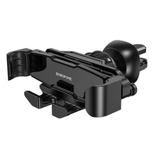 Заредете изображение във визуализатора на галерията – Borofone Car holder BH32 Gracioso gravity, air vent mount black
