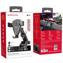 Заредете изображение във визуализатора на галерията – Borofone Car holder BH38 Magic Bay with suction cup black

