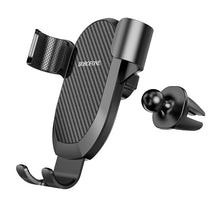 Заредете изображение във визуализатора на галерията – Borofone Car holder BH48 Warrior gravity, air vent mount black
