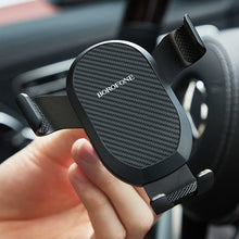 Заредете изображение във визуализатора на галерията – Borofone Car holder BH48 Warrior gravity, air vent mount black
