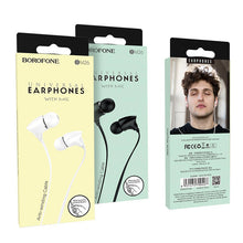 Заредете изображение във визуализатора на галерията – Borofone Earphones BM26 Rhythm black
