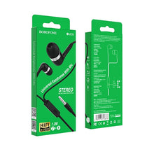 Заредете изображение във визуализатора на галерията – Borofone Earphones BM39 Refined Chant black
