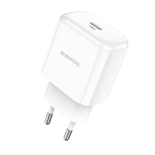 Заредете изображение във визуализатора на галерията – Borofone Wall charger BN3 Premium - Type C - QC 3.0 PD 2.0 20W white

