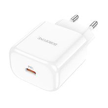 Заредете изображение във визуализатора на галерията – Borofone Wall charger BN3 Premium - Type C - QC 3.0 PD 2.0 20W white

