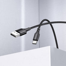 Заредете изображение във визуализатора на галерията – Borofone Cable BX54 Ultra Bright - USB to Type C - 2,4A 1 metre black

