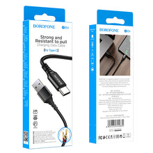 Заредете изображение във визуализатора на галерията – Borofone Cable BX54 Ultra Bright - USB to Type C - 2,4A 1 metre black
