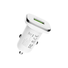 Заредете изображение във визуализатора на галерията – Borofone Car charger BZ12A Lasting Power - USB - QC 3.0 18W 3A white

