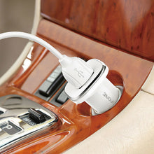 Заредете изображение във визуализатора на галерията – Borofone Car charger BZ12A Lasting Power - USB - QC 3.0 18W 3A with USB to Type C cable white
