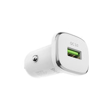 Заредете изображение във визуализатора на галерията – Borofone Car charger BZ12A Lasting Power - USB - QC 3.0 18W 3A with USB to Micro USB cable white
