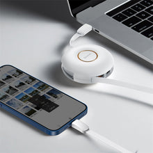 Заредете изображение във визуализатора на галерията – Baseus Cable Zinc Magnetic 3 in 1 - Type C to Micro USB, Lightning, Type C - 20W 1 metre (CAMLC-02) white
