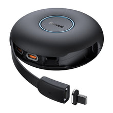 Заредете изображение във визуализатора на галерията – Baseus Cable Zinc Magnetic 3 in 1 - Type C to Micro USB, Lightning, Type C - 20W 1 metre (CAMLC-01) black

