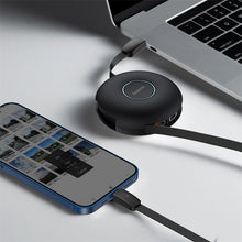 Заредете изображение във визуализатора на галерията – Baseus Cable Zinc Magnetic 3 in 1 - Type C to Micro USB, Lightning, Type C - 20W 1 metre (CAMLC-01) black
