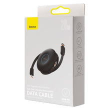 Заредете изображение във визуализатора на галерията – Baseus Cable Zinc Magnetic 3 in 1 - Type C to Micro USB, Lightning, Type C - 20W 1 metre (CAMLC-01) black
