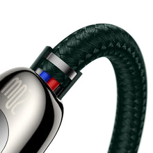 Заредете изображение във визуализатора на галерията – Baseus Cable Display - Type C to Lightning - PD 20W 2A 2 metres (CATLSK-A06) green
