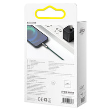 Заредете изображение във визуализатора на галерията – Baseus Cable Display - Type C to Lightning - PD 20W 2A 2 metres (CATLSK-A06) green
