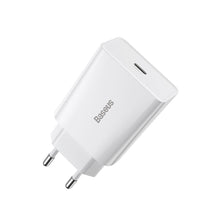 Заредете изображение във визуализатора на галерията – Baseus Speed Mini Wall Charger - Type C - 20W 3A (CCFS-SN02) white
