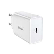 Заредете изображение във визуализатора на галерията – Baseus Speed Mini Wall Charger - Type C - 20W 3A (CCFS-SN02) white
