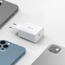 Заредете изображение във визуализатора на галерията – Baseus Speed Mini Wall Charger - Type C - 20W 3A (CCFS-SN02) white
