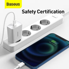 Заредете изображение във визуализатора на галерията – Baseus Speed Mini Wall Charger - Type C - 20W 3A (CCFS-SN02) white
