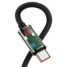 Заредете изображение във визуализатора на галерията – Baseus Cable Legend - Type C to Type C - angled 100W 2 metres (CATCS-A01) black
