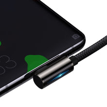 Заредете изображение във визуализатора на галерията – Baseus Cable Legend - Type C to Type C - angled 100W 2 metres (CATCS-A01) black

