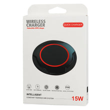 Заредете изображение във визуализатора на галерията – Wireless Induction Charger QI Universal Fast Charge magnetic - C02 UFO 15W Black (min.2A)
