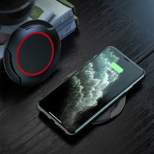 Заредете изображение във визуализатора на галерията – Wireless Induction Charger QI Universal Fast Charge magnetic - C02 UFO 15W Black (min.2A)
