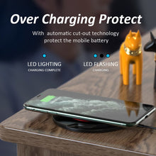 Заредете изображение във визуализатора на галерията – Wireless Induction Charger QI Universal Fast Charge magnetic - C02 UFO 15W Black (min.2A)
