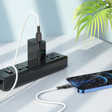 Заредете изображение във визуализатора на галерията – Borofone Cable BX63 Charming - USB to Lightning - 2,4A 1 metre black-white
