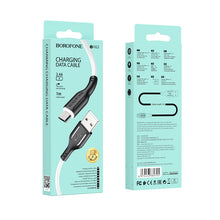 Заредете изображение във визуализатора на галерията – Borofone Cable BX63 Charming - USB to MicroUSB - 2,4A 1 metre black-white
