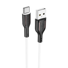 Заредете изображение във визуализатора на галерията – Borofone Cable BX63 Charming - USB to Type C - 3A 1 metre black-white
