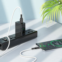 Заредете изображение във визуализатора на галерията – Borofone Cable BX63 Charming - USB to Type C - 3A 1 metre black-white

