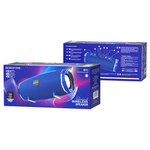 Заредете изображение във визуализатора на галерията – Borofone Portable Bluetooth Speaker BR3 Rich Sound blue
