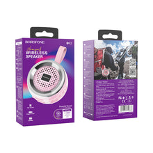 Заредете изображение във визуализатора на галерията – Borofone Portable Bluetooth Speaker BR2 Aurora pink
