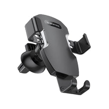 Заредете изображение във визуализатора на галерията – Borofone Car holder BH55 Fenix gravity, air vent mount black-silver
