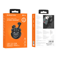 Заредете изображение във визуализатора на галерията – Borofone TWS Bluetooth Earphones BE54 Rejoice Black
