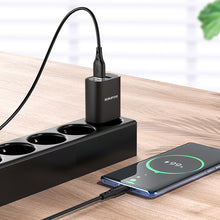 Заредете изображение във визуализатора на галерията – Borofone Wall charger BN2 Super - 2xUSB - 2,1A with USB to Type C black
