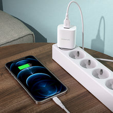 Заредете изображение във визуализатора на галерията – Borofone Wall charger BN1 Innovative - USB - 2,1A with USB to Lightning white
