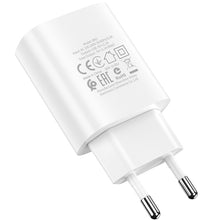 Заредете изображение във визуализатора на галерията – Borofone Wall charger BN1 Innovative - USB - 2,1A with USB to MicroUSB white
