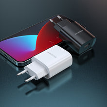 Заредете изображение във визуализатора на галерията – Borofone Wall charger BN1 Innovative - USB - 2,1A with USB to Type C black
