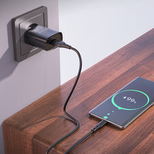 Заредете изображение във визуализатора на галерията – Borofone Wall charger BN1 Innovative - USB - 2,1A with USB to Type C black
