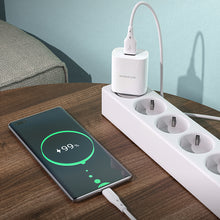 Заредете изображение във визуализатора на галерията – Borofone Wall charger BN1 Innovative - USB - 2,1A with USB to Type C white
