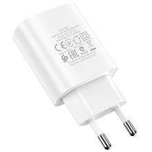 Заредете изображение във визуализатора на галерията – Borofone Wall charger BN1 Innovative - USB - 2,1A with USB to Type C white
