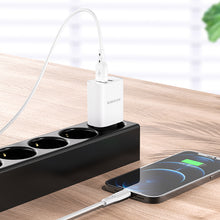Заредете изображение във визуализатора на галерията – Borofone Wall charger BN2 Super - 2xUSB - 2,1A white
